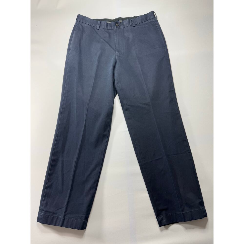 Brooks Brothers Men's Navy Blue Hudson Advantage Chino‎ Pants - Size 35x30.5*